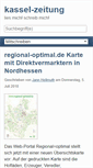 Mobile Screenshot of kassel-zeitung.de